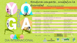 Evento Día Internacional del Yoga DIY 2020 Honduras de la RedGFU