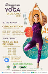Evento Día Internacional del Yoga DIY 2021 Casa Sede Mundial de la RedGFU