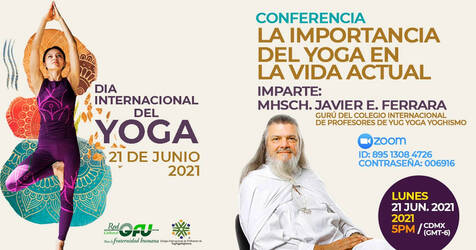Evento Día Internacional del Yoga DIY 2021 COIPYYY Internacional de la RedGFU