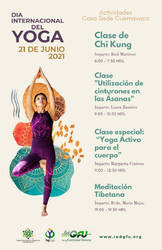 Evento Día Internacional del Yoga DIY 2021 Cuernavaca México de la RedGFU
