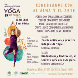 Evento Día Internacional del Yoga DIY 2021 Chile de la RedGFU