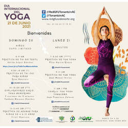 Evento Día Internacional del Yoga DIY 2021 Tonantzin A.C. México de la RedGFU