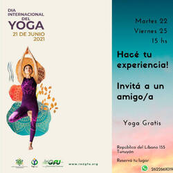 Evento Día Internacional del Yoga DIY 2021 Tunuyan México de la RedGFU