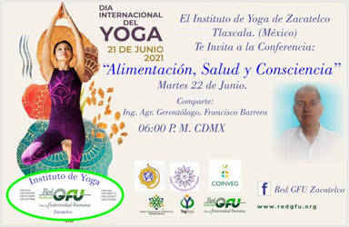 Evento Día Internacional del Yoga DIY 2021 Zacatelco Tlaxcala México de la RedGFU