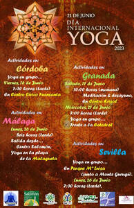 Evento Día Internacional del Yoga DIY 2023 Andalucía, España de la RedGFU