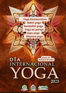 Evento Día Internacional del Yoga DIY 2023 Ashram Jardín del Edén, Colombia de la RedGFU
