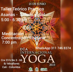 Evento Día Internacional del Yoga DIY 2023 Cali, Colombia de la RedGFU