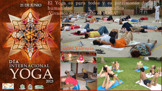 Evento Día Internacional del Yoga DIY 2023 Colima, México de la RedGFU