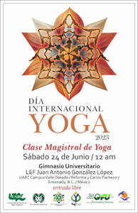 Evento Día Internacional del Yoga DIY 2023 Ensenada, México de la RedGFU