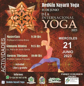 Evento Día Internacional del Yoga DIY 2023 Nayarit, México de la RedGFU