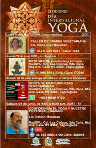 Evento Día Internacional del Yoga DIY 2023 Tegucigalpa, Honduras de la RedGFU