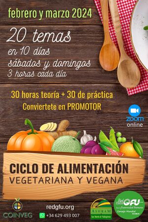 Ciclo de Alimentación Vegetariana y Vegana 2024 en la RedGFU