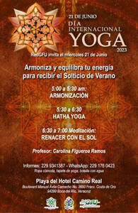 Evento Día Internacional del Yoga DIY 2023 Veracruz, México de la RedGFU