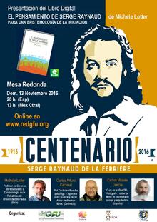 Póster Presentación libro El Pensamiento de Serge Raynaud de Michele Lotter